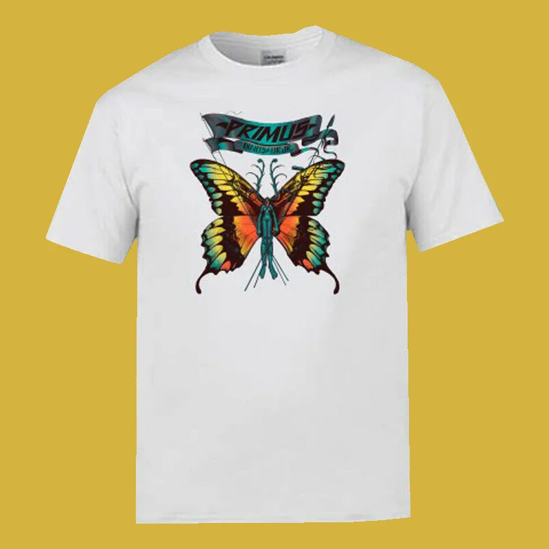 Редкий! Новинка-логотип Primus Butterfly-Мужская-белая-футболка | Мужская одежда