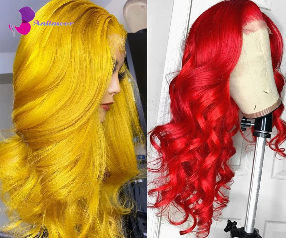Alimeer Hot Red Colored Body Wave 13x6 Lace Front Wigs and Yellow Body Wave13x4 Lace Front Wig Hd Tranparent Wig for Women
Alimeer Hot Red Colored Body Wave 13x6 Lace Front Wigs and Yellow Body Wave13x4 Lace Front Wig Hd Tranparent Wig for Women