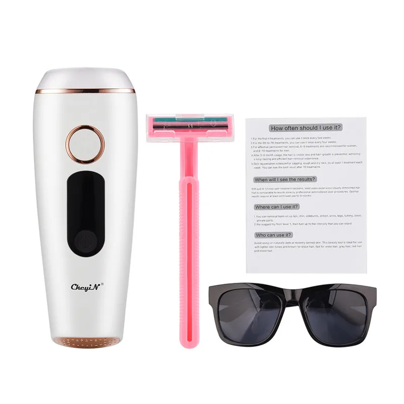 CkeyiN 999999 Flash Permanent Hair Removal For Women Beauty Care Tool 5 Levels LCD Display IPL Laser Body Face Hair Remover Sets
CkeyiN 999999 Flash Permanent Hair Removal For Women Beauty Care Tool 5 Levels LCD Display IPL Laser Body Face Hair Remover Sets
