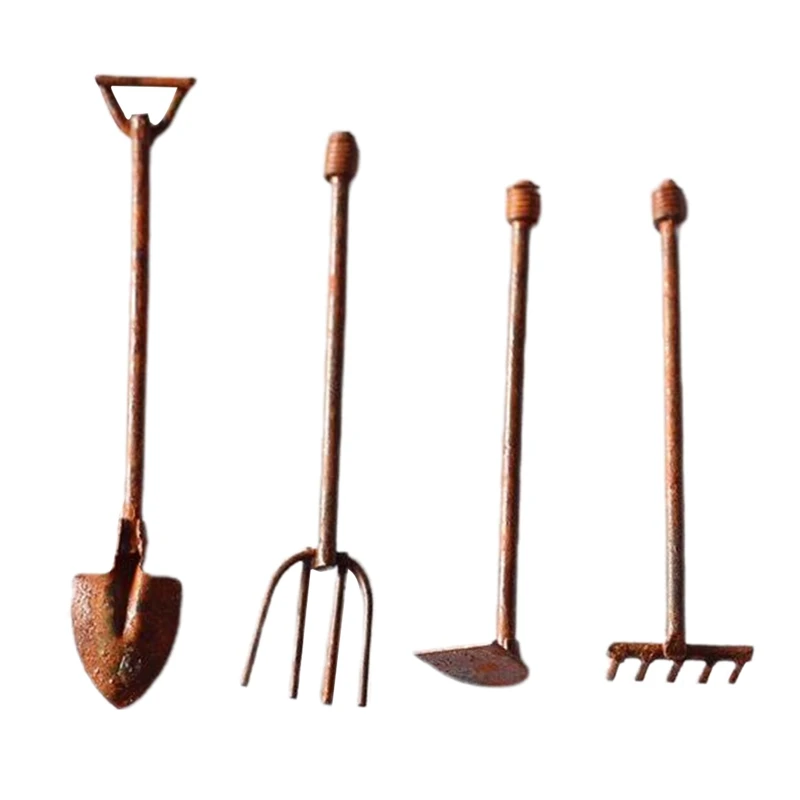 4pcs Miniature Garden Tools Rusty Metal Crafts Pixies Gnomes Gardening Rusted Tool Set Fairy Garden Accessories Ornaments
4pcs Miniature Garden Tools Rusty Metal Crafts Pixies Gnomes Gardening Rusted Tool Set Fairy Garden Accessories Ornaments