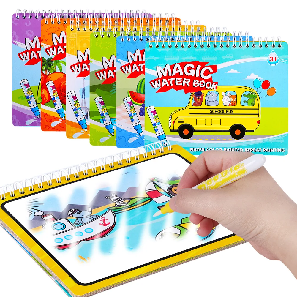 Drawing toys Magic Coloring Book Children Boy Girl Magic Pen Drawing Book Kids Painting Toys Magic Water Picture Tools Puzzle
Drawing toys Magic Coloring Book Children Boy Girl Magic Pen Drawing Book Kids Painting Toys Magic Water Picture Tools Puzzle