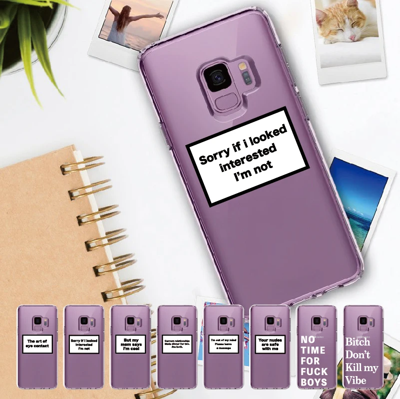 Положительная хорошая атмосфера счастливая забавная цитата для Samsung Galaxy Note 8 9 10 A7