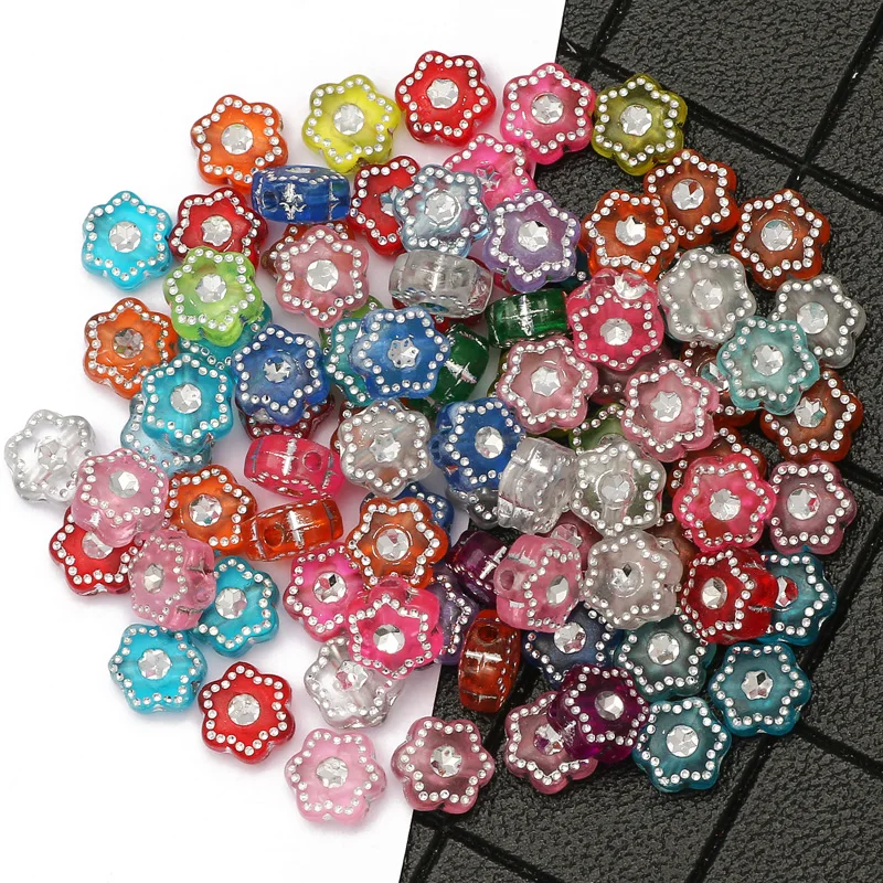 100pcs 7x4mm Mixed Acrylic Flower Beads Transparent Silver Plate Loose Spacer Beads For Jewelry Making Diy Bracelet Supplies
100pcs 7x4mm Mixed Acrylic Flower Beads Transparent Silver Plate Loose Spacer Beads For Jewelry Making Diy Bracelet Supplies