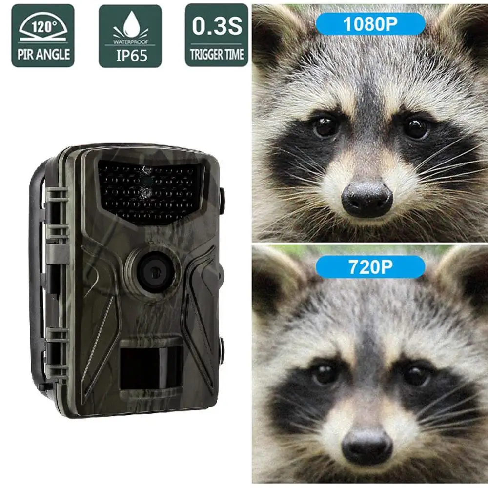 1080P 24MP Hunting Trail Camera Night Vision HC804A 0.3s Trigger Time Wild Wireless Cameras Tracking Surveillance Cam Photo-Tin
1080P 24MP Hunting Trail Camera Night Vision HC804A 0.3s Trigger Time Wild Wireless Cameras Tracking Surveillance Cam Photo-Tin