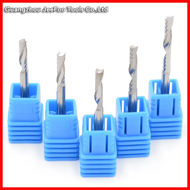 Single Flute CNC Endmil Milling Cutters, Tungsten Steel Solid Carbide Router Bits Set for Smooth Cutting Wood, Acrylic
Single Flute CNC Endmil Milling Cutters, Tungsten Steel Solid Carbide Router Bits Set for Smooth Cutting Wood, Acrylic