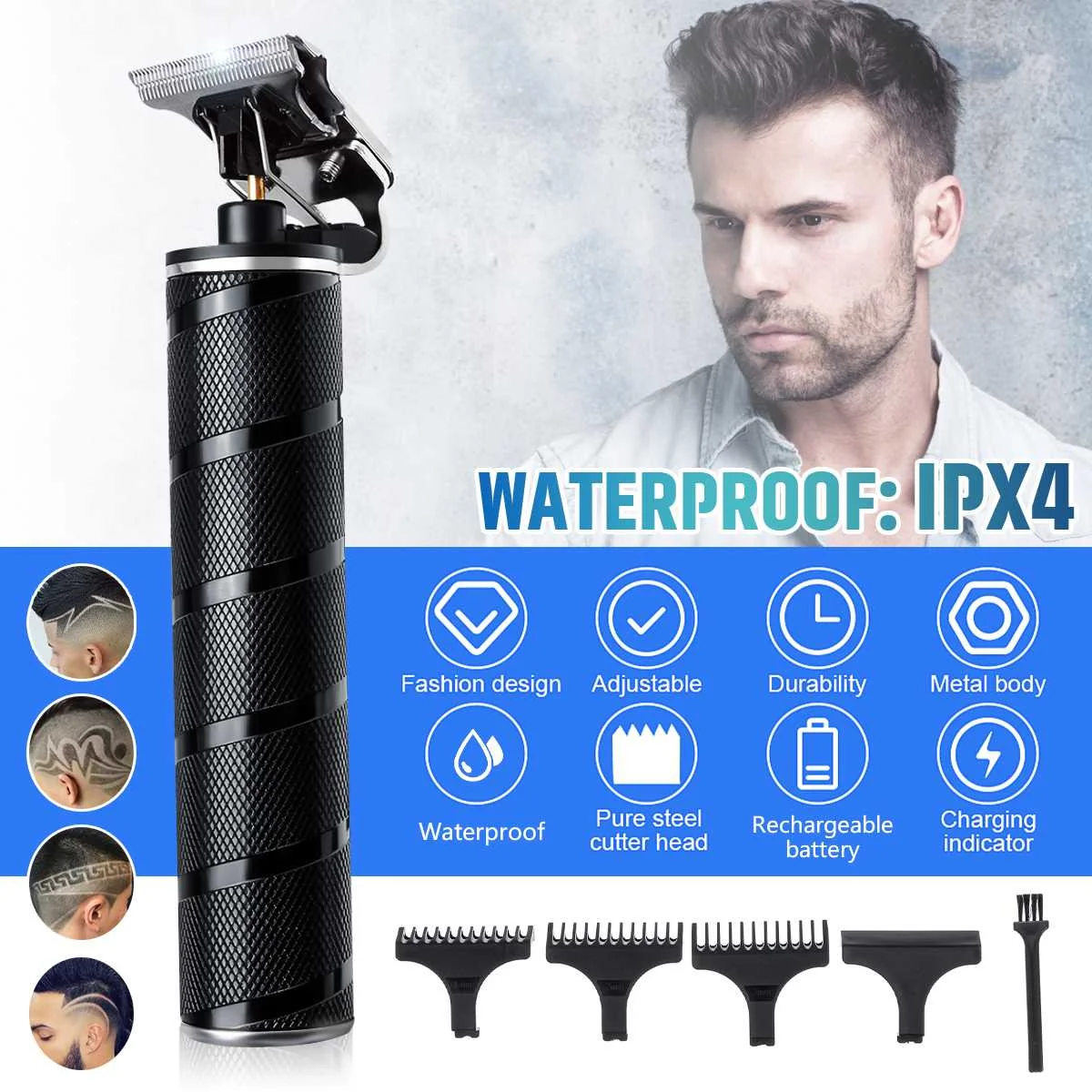 USB T8 Hair Clipper Professional Electric hair trimmer Barber Shaver Trimmer Beard 0mm Men Hair Cutting Machine for men
USB T8 Hair Clipper Professional Electric hair trimmer Barber Shaver Trimmer Beard 0mm Men Hair Cutting Machine for men