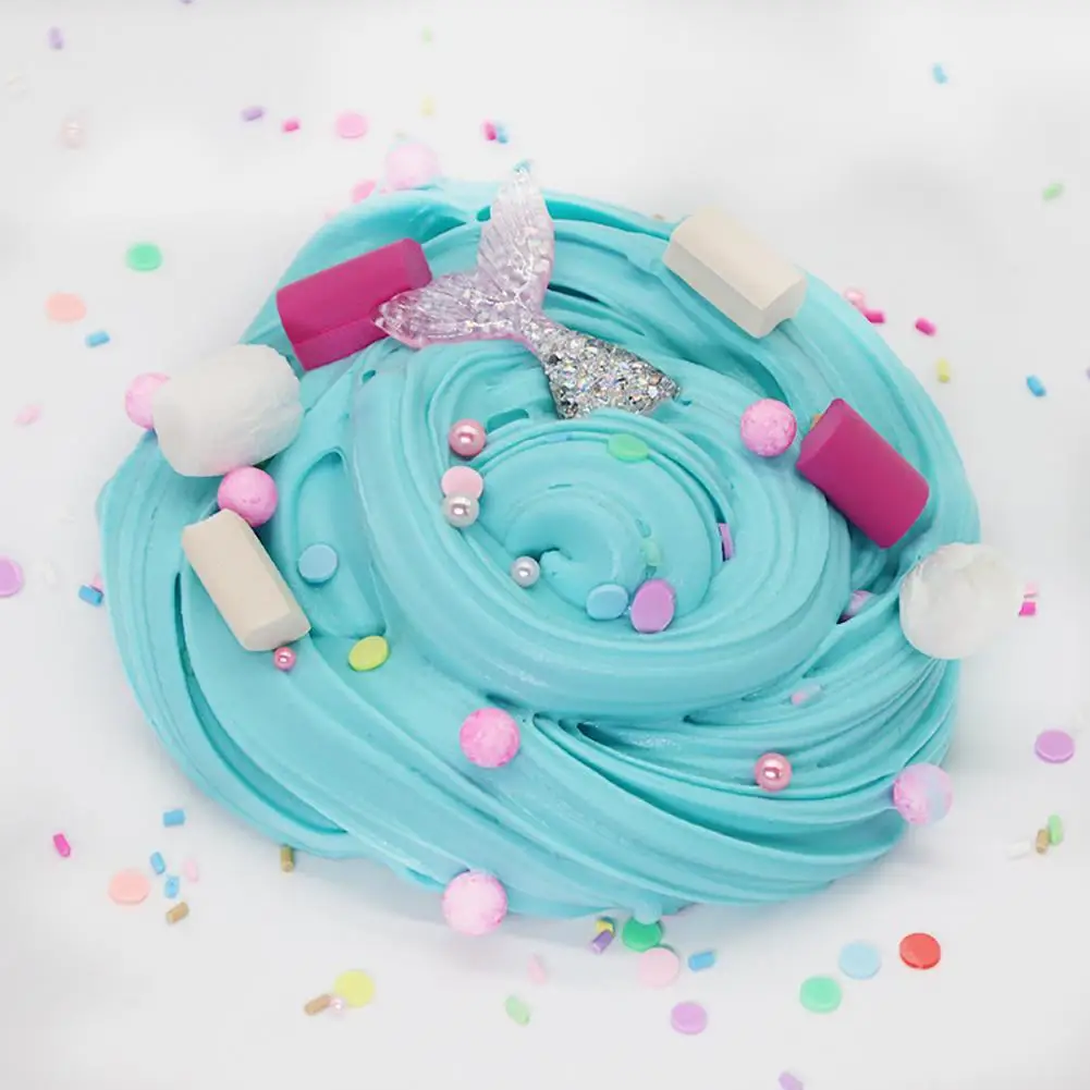 Kids Slime Toy Anti-stress DIY Mermaid's Tail Faux Pearl Colorful Slime Fluffy Clay Kids Handmade Toy
Kids Slime Toy Anti-stress DIY Mermaid's Tail Faux Pearl Colorful Slime Fluffy Clay Kids Handmade Toy