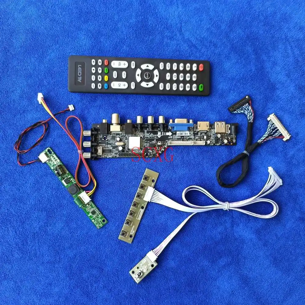 Signal Digital 1920*1080 30-Pin LVDS Fit LM215DB/LM215DU1A LED LCD KIT AV VGA USB HDMI-compatible Display controller drive board
Signal Digital 1920*1080 30-Pin LVDS Fit LM215DB/LM215DU1A LED LCD KIT AV VGA USB HDMI-compatible Display controller drive board