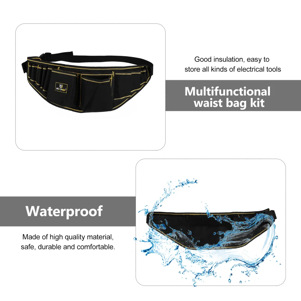 1pc Electrician Tool Waist Bag Large Capacity Waterproof Tool Storage Pouch
1pc Electrician Tool Waist Bag Large Capacity Waterproof Tool Storage Pouch