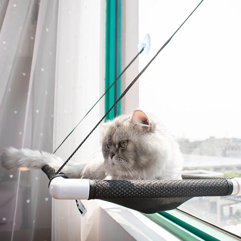 

2021 trend pet nest Cat Suction Cup Windowsill Cat Hanging Bed Cat Single Layer Hanging Pet Кіт сабака птушка Rat #5