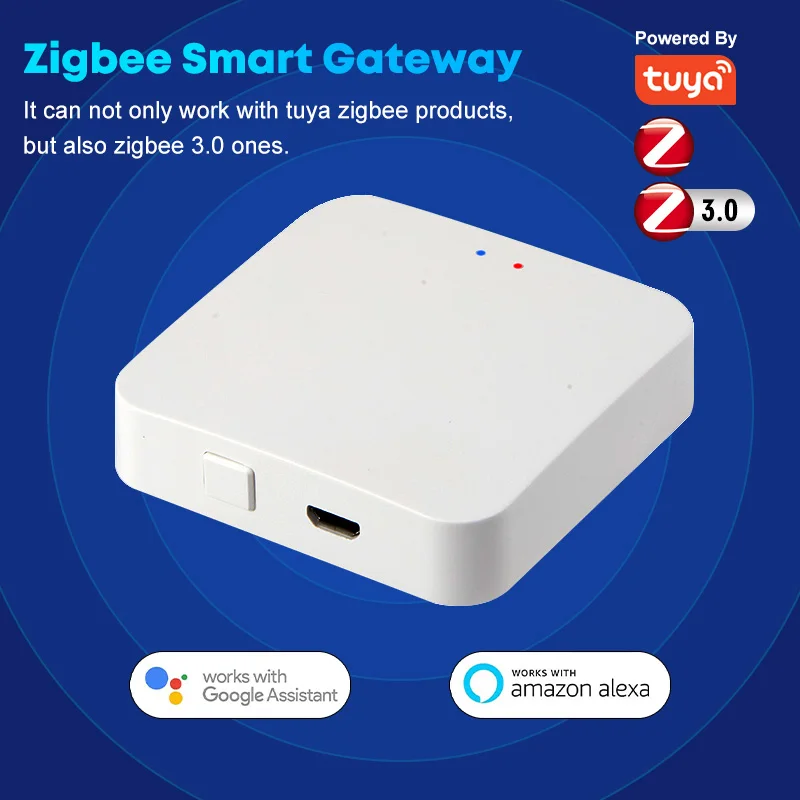 ZigBee Smart Gateway Hub Wireless/Wired Tuya Smart Hub Remote Controller works with Alexa Google Home ZigBee 3.0 Home Bridge
ZigBee Smart Gateway Hub Wireless/Wired Tuya Smart Hub Remote Controller works with Alexa Google Home ZigBee 3.0 Home Bridge