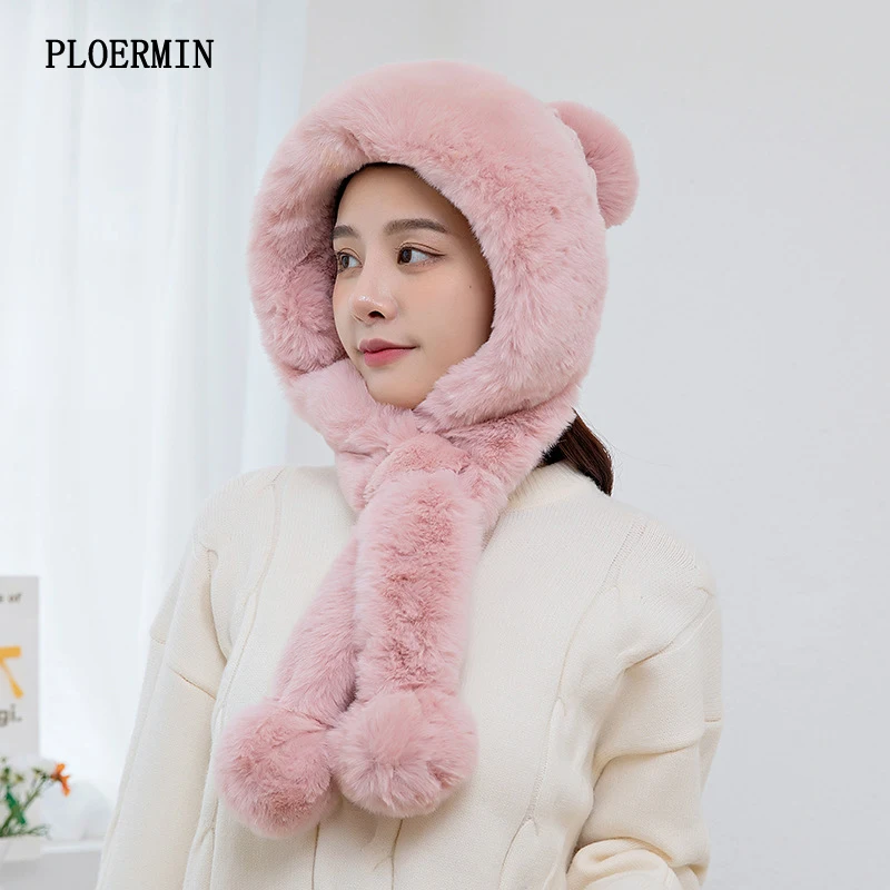 Autumn Winter Thick Bomber Caps Warm Soft Faux Fur Women Fashion Beanie Ear Protection Cap Outdoor Russian Ski Hat 2021New
Autumn Winter Thick Bomber Caps Warm Soft Faux Fur Women Fashion Beanie Ear Protection Cap Outdoor Russian Ski Hat 2021New