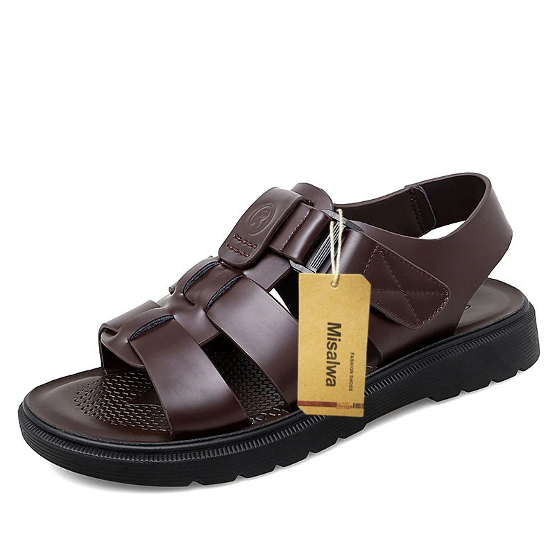 Misalwa Black Leather Men Sandals Wear-resistant Summer Roam Men Casual Daily Shoes
Misalwa Black Leather Men Sandals Wear-resistant Summer Roam Men Casual Daily Shoes