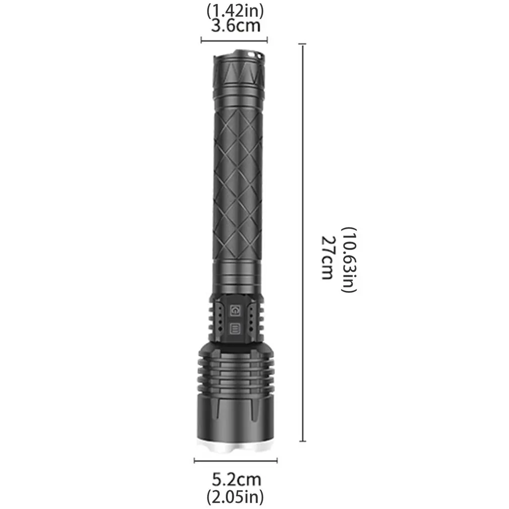 XHP120 Telescopic Zoom Flashlight Waterproof Super Bright Daily Flashlights Type-c USB Charging Flashlights
XHP120 Telescopic Zoom Flashlight Waterproof Super Bright Daily Flashlights Type-c USB Charging Flashlights