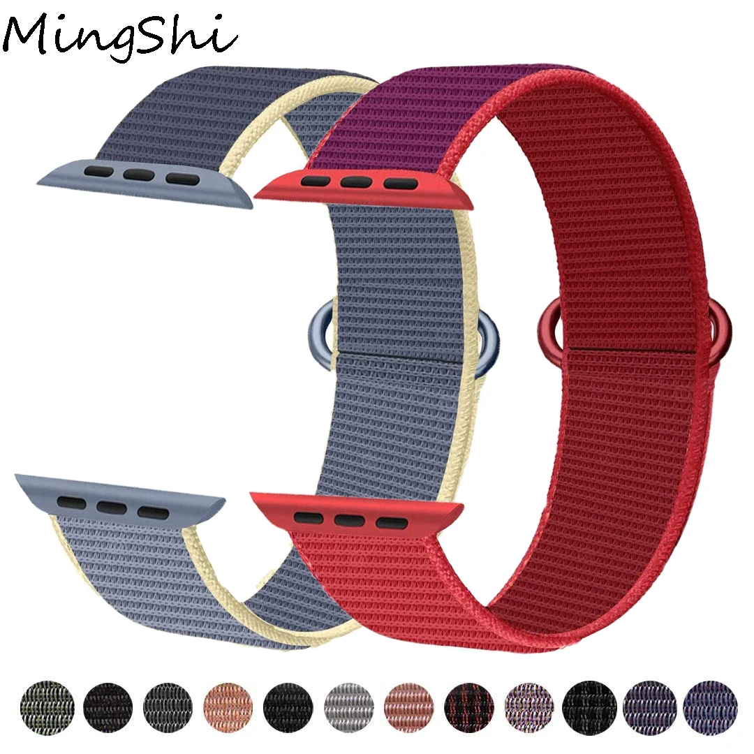 Ремешок нейлоновый для Apple Watch band 40 мм 44 мм, спортивный браслет для iWatch band 38 мм 42 мм series Apple watch 5 4 3 2 38 40 42 44 мм
Ремешок нейлоновый для Apple Watch band 40 мм 44 мм, спортивный браслет для iWatch band 38 мм 42 мм series Apple watch 5 4 3 2 38 40 42 44 мм