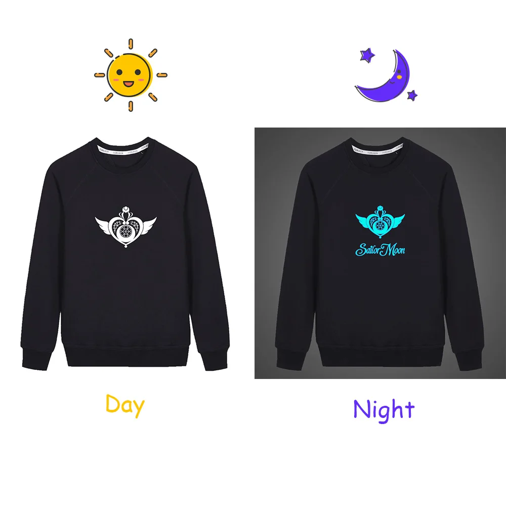Fluorescent Luminous Anime Sailor moon Luna Girl Boy Sweatshirt 2019 Men Autumn Coat Unisex Hoodie Children Casual Crewnecks
Fluorescent Luminous Anime Sailor moon Luna Girl Boy Sweatshirt 2019 Men Autumn Coat Unisex Hoodie Children Casual Crewnecks