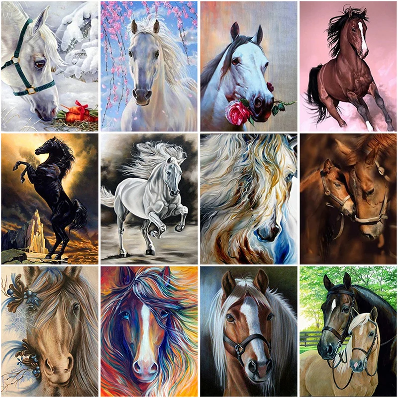 DIY Horse 5D Diamond Painting Full Round Drill Resin Animal Diamont Embroidery Cross Stitch Kits Home Decor Christmas Gift
DIY Horse 5D Diamond Painting Full Round Drill Resin Animal Diamont Embroidery Cross Stitch Kits Home Decor Christmas Gift