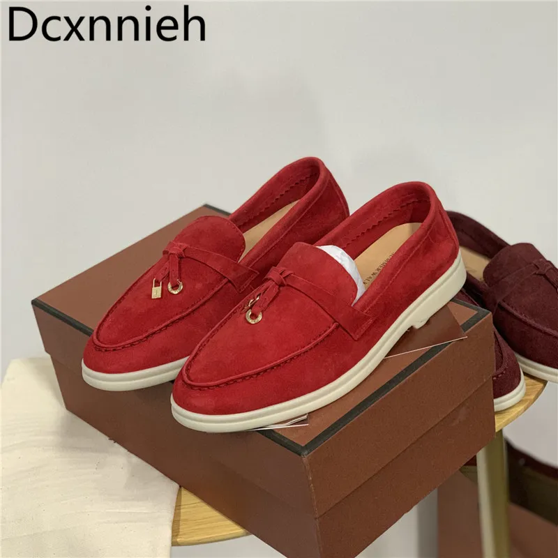 Brand Shoes For Women Round Toe Slip On Flat Mules Ladies Nude Blue Kid Suede Drive Shoes Metal Lock Decorate Loafers Woman 2021
Brand Shoes For Women Round Toe Slip On Flat Mules Ladies Nude Blue Kid Suede Drive Shoes Metal Lock Decorate Loafers Woman 2021