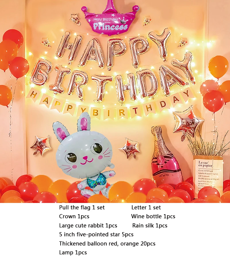 1set Birthday Party Aluminum Film Latex Balloon Boy Girl Happy Birthday Decor Color Balloon Letter Pull Flag kid Theme Party
1set Birthday Party Aluminum Film Latex Balloon Boy Girl Happy Birthday Decor Color Balloon Letter Pull Flag kid Theme Party