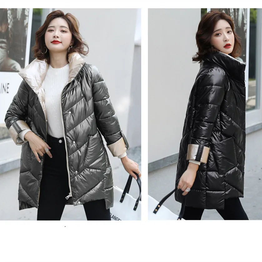 2022 new bright down jacket clothing women's Korean loose medium length down thickened warm coat fashion down parka winter
2022 new bright down jacket clothing women's Korean loose medium length down thickened warm coat fashion down parka winter
