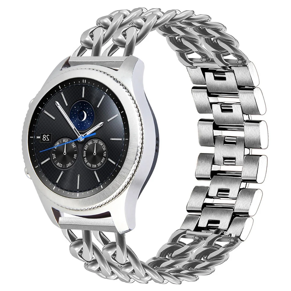 22mm 20mm Metal Bracelet for Samsung Galaxy Watch 4 3 Classic Band 42mm 46mm Active 2 40mm 44mm Chain for Huawei GT 3 Strap
22mm 20mm Metal Bracelet for Samsung Galaxy Watch 4 3 Classic Band 42mm 46mm Active 2 40mm 44mm Chain for Huawei GT 3 Strap