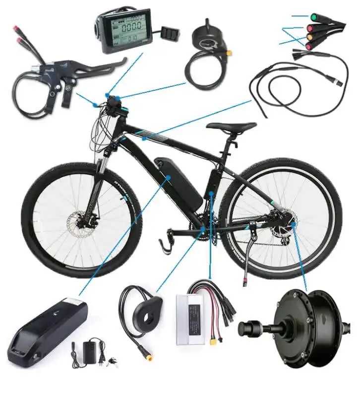 

24v 250w geekay electric bicycle conversion kit, bike electric kit front 700c ebike conversion kit