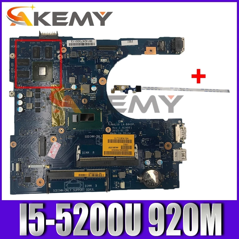 Абсолютно Новый LA-B843P (A00) Материнская плата для ноутбука Dell INSPIRON 5458 5558 5758 CN-0149M4 149M4
