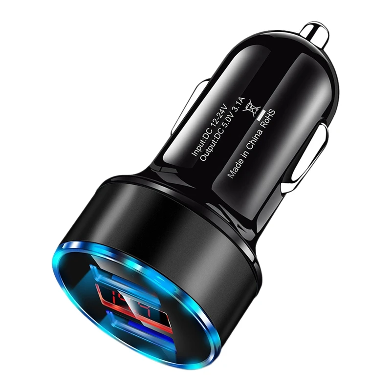 Car Charger with USB Port 3.1Ax2 Charger Adapter for iPhone 12/11/X/8/7,Galaxy S20,iPad Pro/Air/Mini,Huawei,Pixel
Car Charger with USB Port 3.1Ax2 Charger Adapter for iPhone 12/11/X/8/7,Galaxy S20,iPad Pro/Air/Mini,Huawei,Pixel