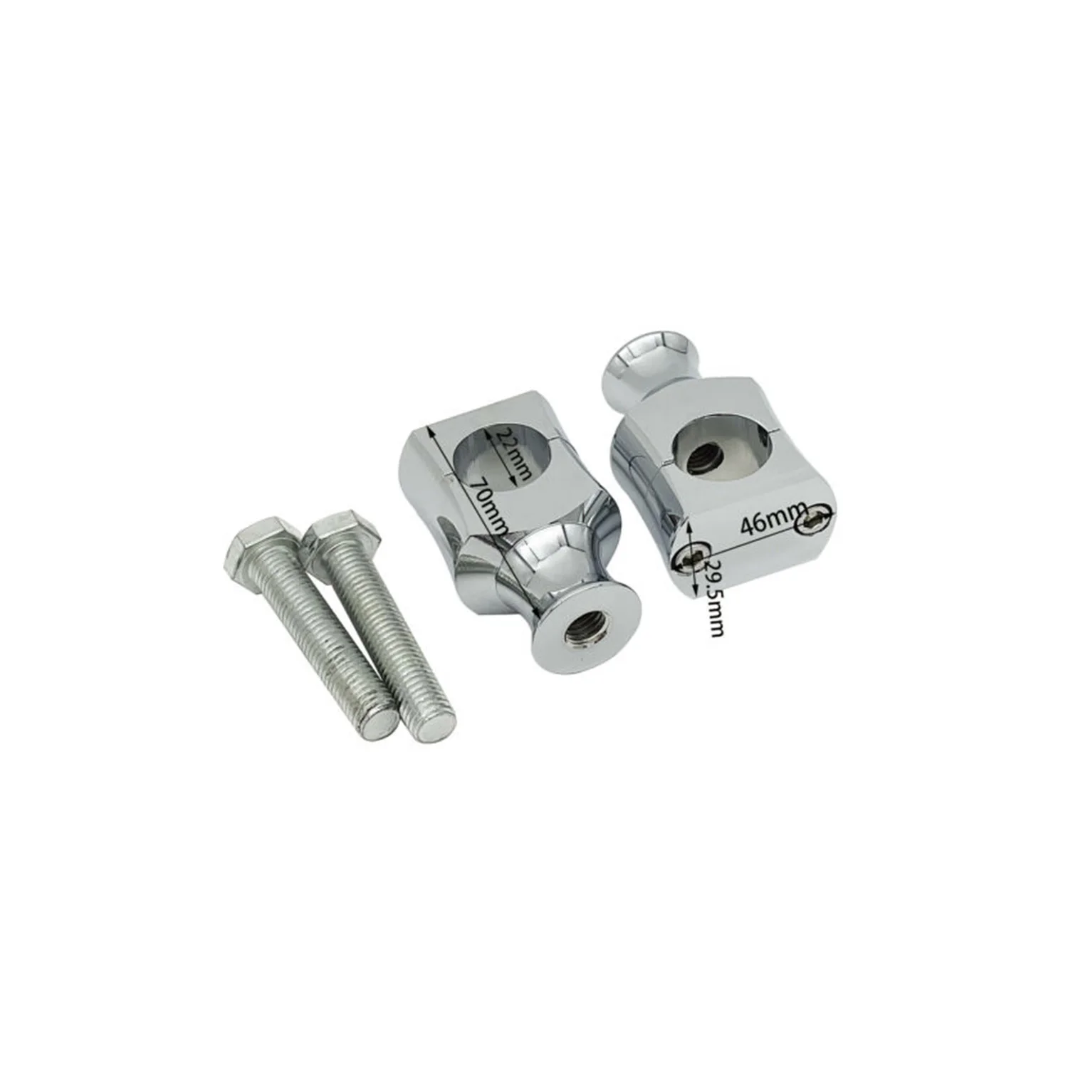 Handlebar Riser Clamp Fit 7/8" 22mm Hanger Fit For Harley Touring Sportster Softail Honda, Suzuki, Yamaha, Kawasaki
Handlebar Riser Clamp Fit 7/8" 22mm Hanger Fit For Harley Touring Sportster Softail Honda, Suzuki, Yamaha, Kawasaki