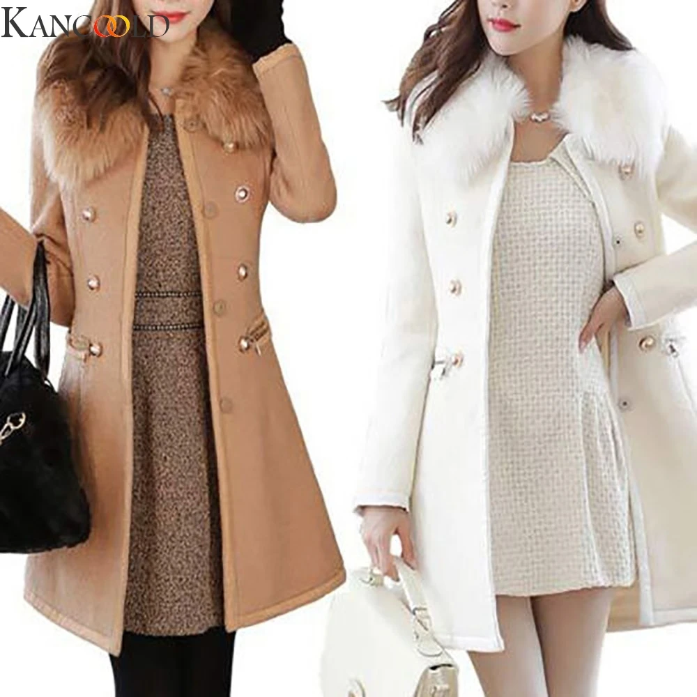 KANCOOLD Korean Version Women Long Sleeve Mid-Long Blazer Jacket Warm Thicken Large Pockets Coat female Outwear Winter | Женская одежда