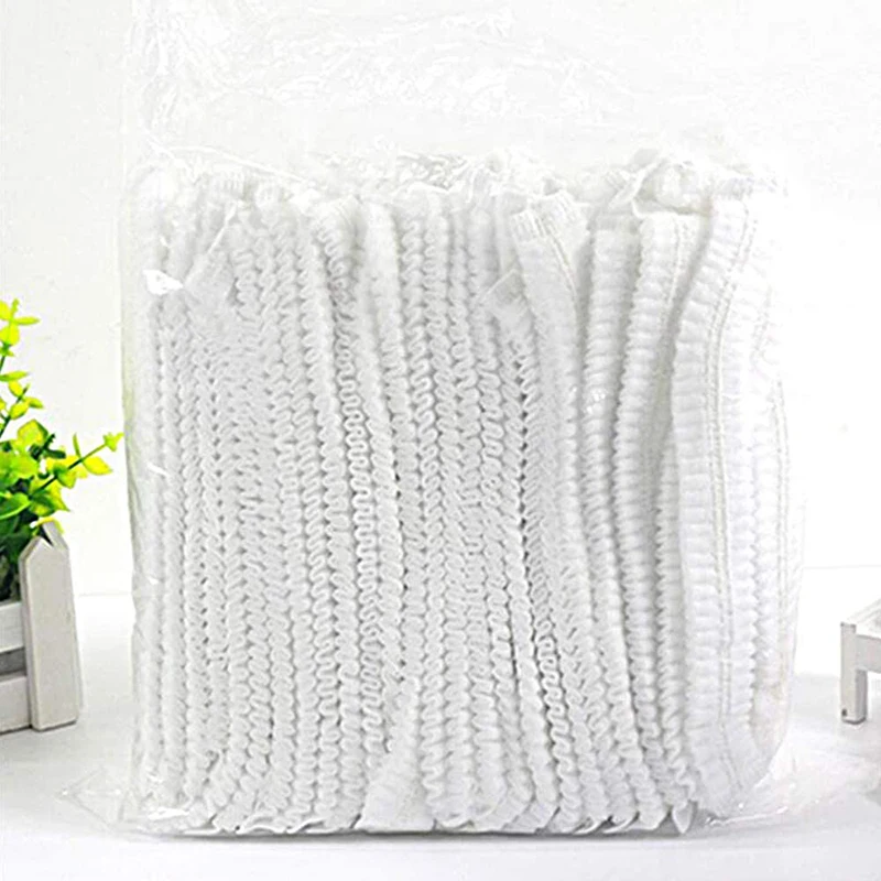 50 Pcs/Pack 21-inch Disposable Non-woven Fabric Shower Cap Double Reinforced Strip Cap Dustproof Headgear For Bathroom 
50 Pcs/Pack 21-inch Disposable Non-woven Fabric Shower Cap Double Reinforced Strip Cap Dustproof Headgear For Bathroom
