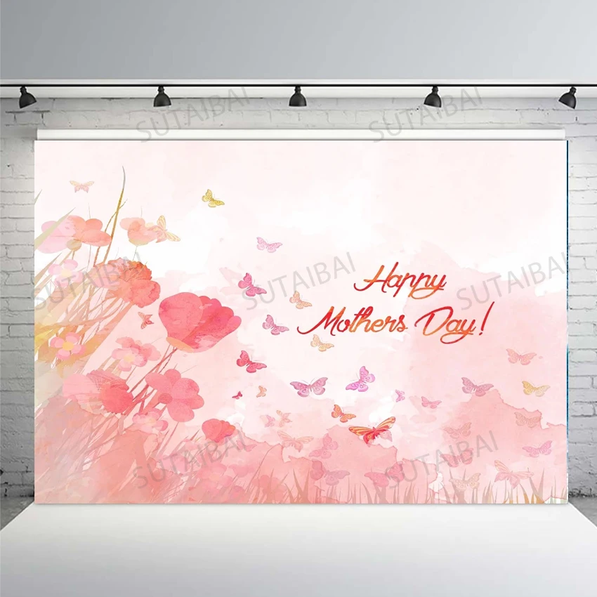 Happy Mothers Day Photography Backdrops Spring Pink Flower Butterfly Mom Mother Background Photography Studio Backdrop Vinyl
Happy Mothers Day Photography Backdrops Spring Pink Flower Butterfly Mom Mother Background Photography Studio Backdrop Vinyl