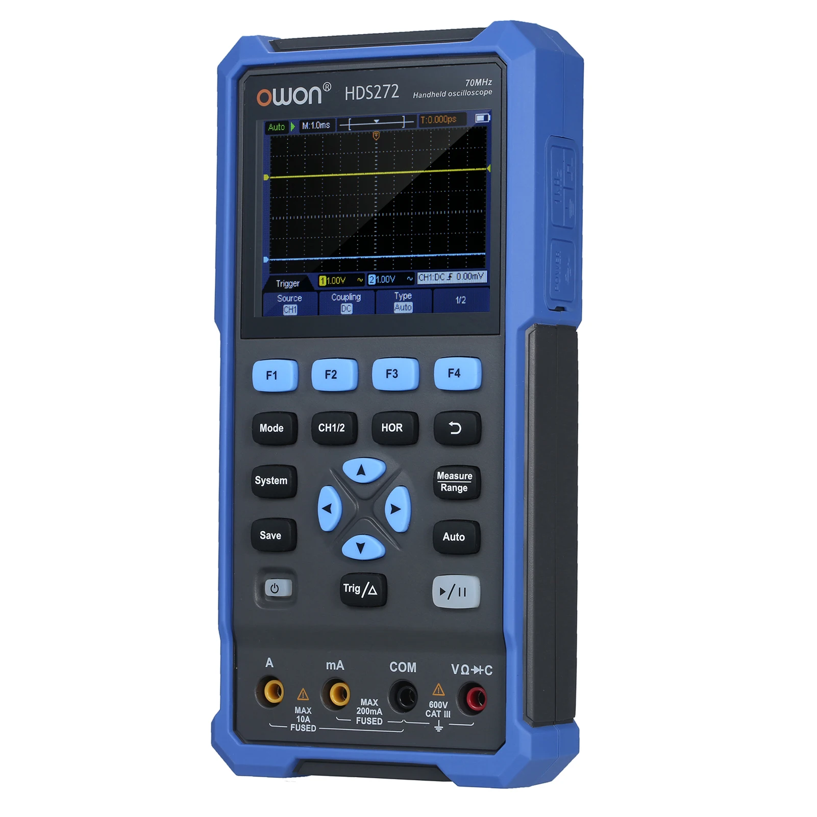 2-in-1 Oscilloscope Multimeter 2 Channels Lab Digital True-RMS with 70 MHz Bandwidth 250MSa/s Sample Rate 3.5-Inch | Инструменты