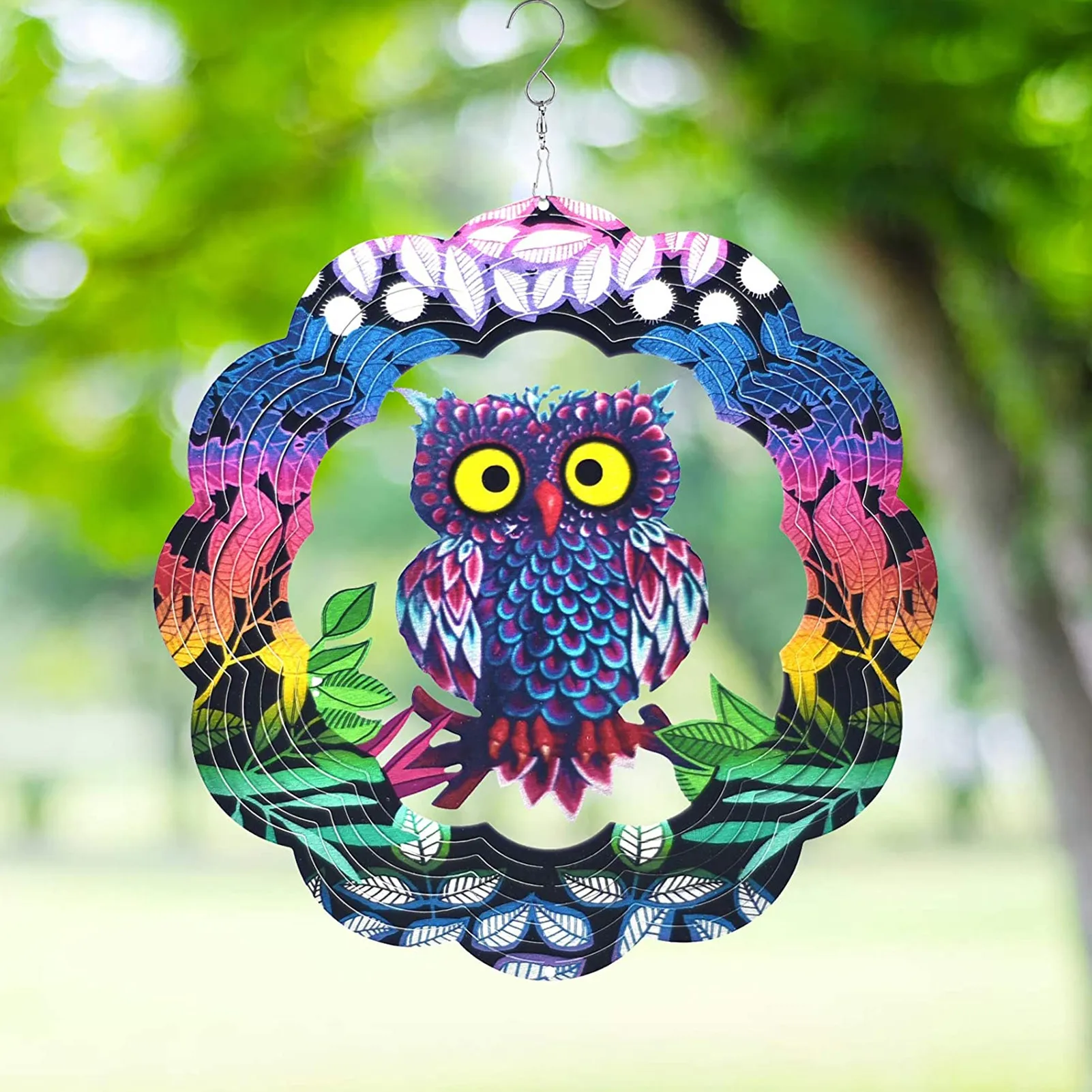 Metal Kinetic Window Wind Spinner Indoor Outdoor Living Room Yard Art 3D Owl Sculpture Patio Garden Decor Hanging Wall Ornament
Metal Kinetic Window Wind Spinner Indoor Outdoor Living Room Yard Art 3D Owl Sculpture Patio Garden Decor Hanging Wall Ornament