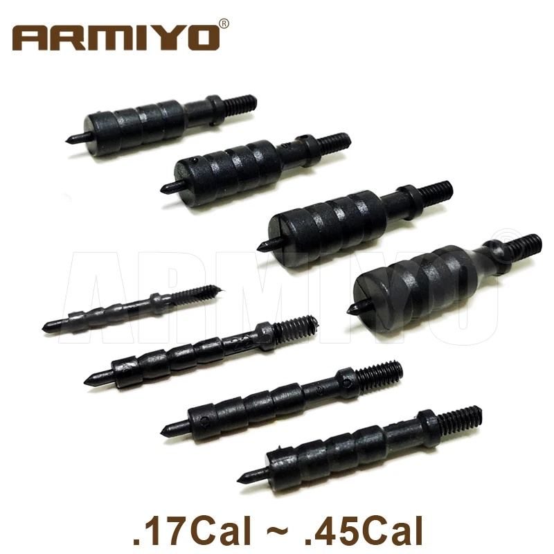 Armiyo .17Cal .22Cal .243Cal .30Cal .375Cal .40Cal .45Cal пистолет для чистки пластиковых копьев