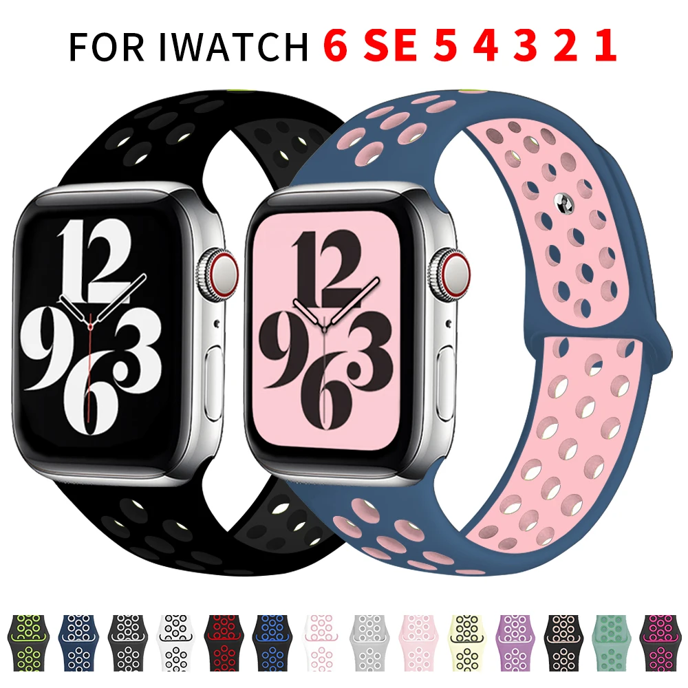 Silicone Sport band For Apple Watch 40mm 44mm Se 456 Rubber belt wristband Bracelet Straps Smartwatch iWatch serie 32 38mm 42mm
Silicone Sport band For Apple Watch 40mm 44mm Se 456 Rubber belt wristband Bracelet Straps Smartwatch iWatch serie 32 38mm 42mm