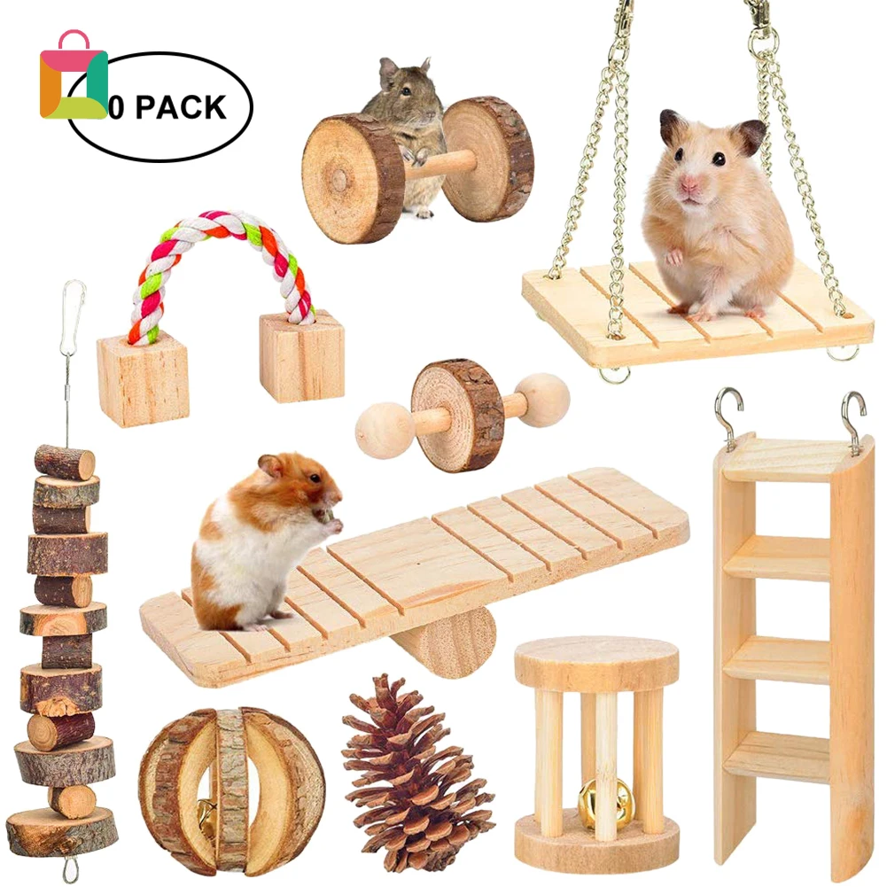 10 шт./компл. домашний хомяк, натуральные деревянные жевательные игрушки, аксессуары для клетки шиншиллы, игрушки для кроликов, деревянные га... 
10 шт./компл. домашний хомяк, натуральные деревянные жевательные игрушки, аксессуары для клетки шиншиллы, игрушки для кроликов, деревянные га...