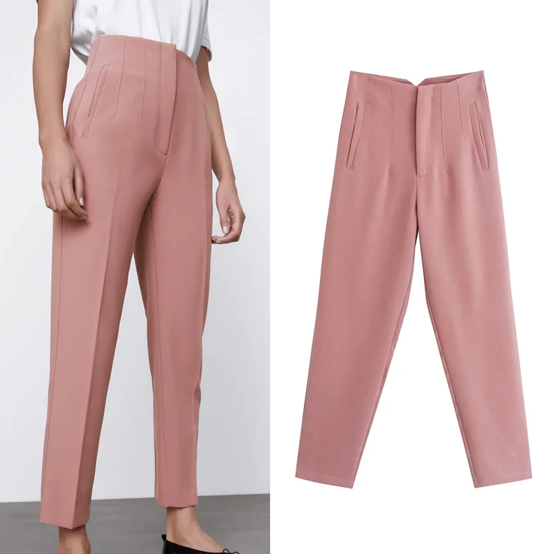 Summer Trousers Beige High Waist Pants Pink Office Trouser Fashion Button Up Black Pant Woman 2021 White Pants Women's
Summer Trousers Beige High Waist Pants Pink Office Trouser Fashion Button Up Black Pant Woman 2021 White Pants Women's