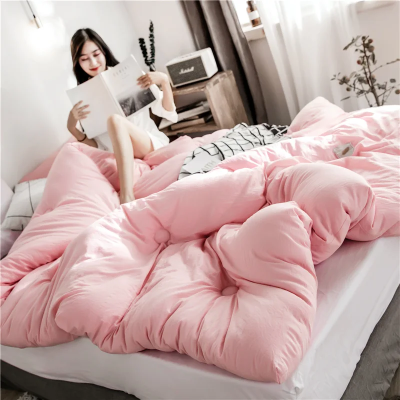 High Quality Cotton Comforter Pure Natural Down Blanket Solid Color Summer And Winter Down Quilt Thicken And Warm Comforter
High Quality Cotton Comforter Pure Natural Down Blanket Solid Color Summer And Winter Down Quilt Thicken And Warm Comforter