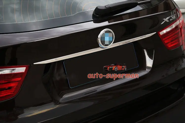 S.Steel Rear Trunk Tailgate Lid molding trim STRIP Chrome For BMW X3 F25 2011+
S.Steel Rear Trunk Tailgate Lid molding trim STRIP Chrome For BMW X3 F25 2011+