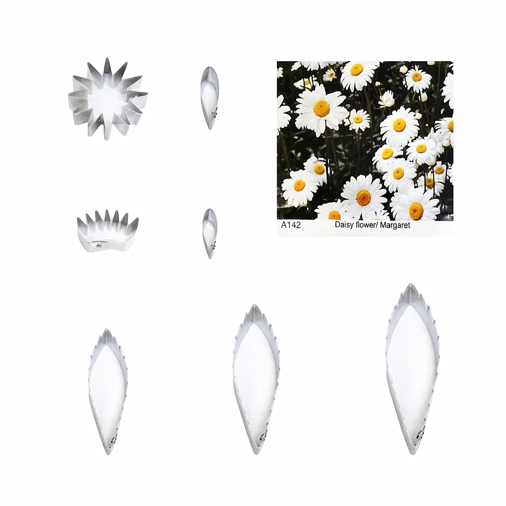Daisy fondant sugar flower cutters baking cake decorations Polymer Clay Cold Porcelain gumpaste tools
Daisy fondant sugar flower cutters baking cake decorations Polymer Clay Cold Porcelain gumpaste tools