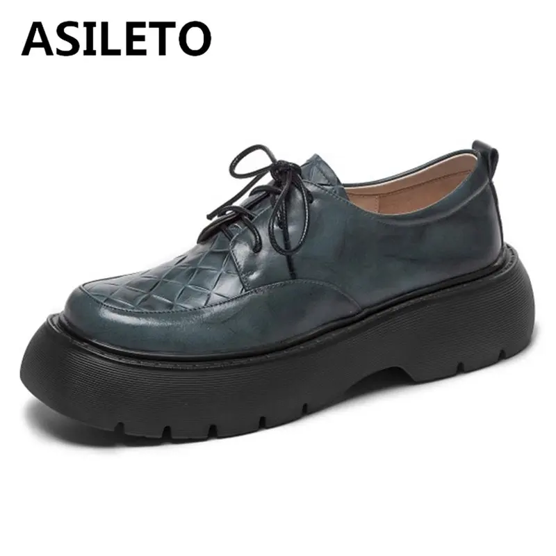 ASILETO 2021, модная женская обувь на платформе со шнуровкой, женские туфли-лодочки из натуральной кожи на весну и осень, туфли с квадратным носко...
ASILETO 2021, модная женская обувь на платформе со шнуровкой, женские туфли-лодочки из натуральной кожи на весну и осень, туфли с квадратным носко...