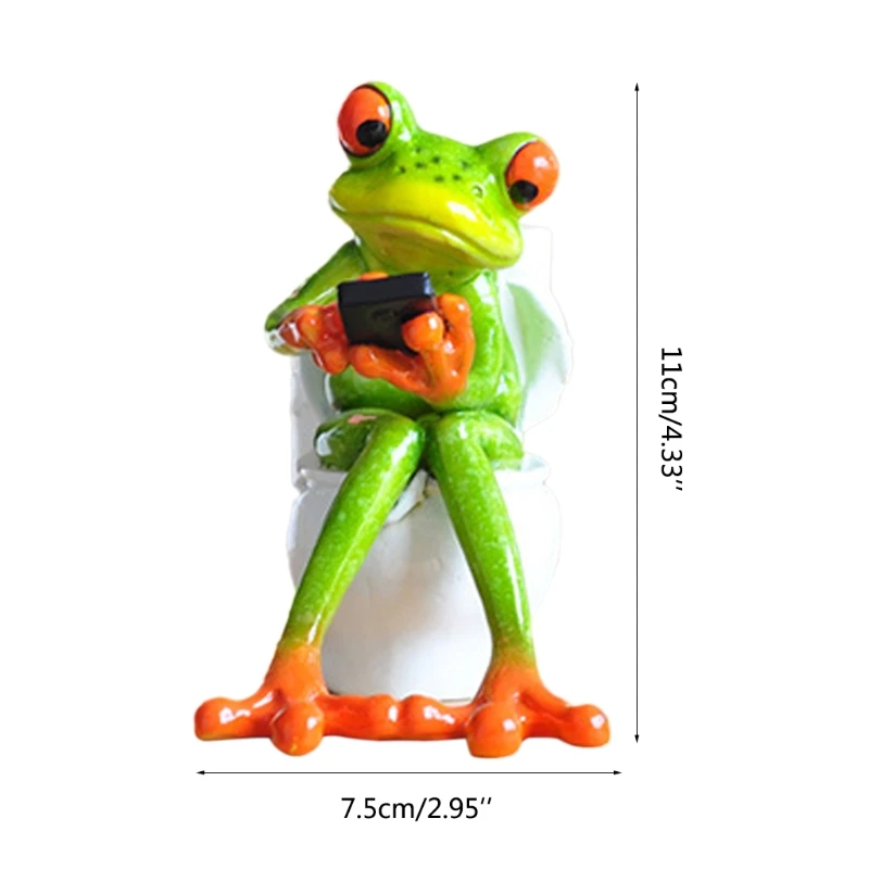 Funny Toilet Frog Statue Indoor Outdoor Sculpture Figurines Home Bathroom Decor
Funny Toilet Frog Statue Indoor Outdoor Sculpture Figurines Home Bathroom Decor