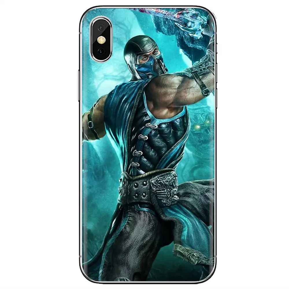 Мягкий чехол для телефона из ТПУ с принтом Mortal Kombat Sub zero Ninja Games Samsung Galaxy J1 J2 J3 J4 J5 J6 J7