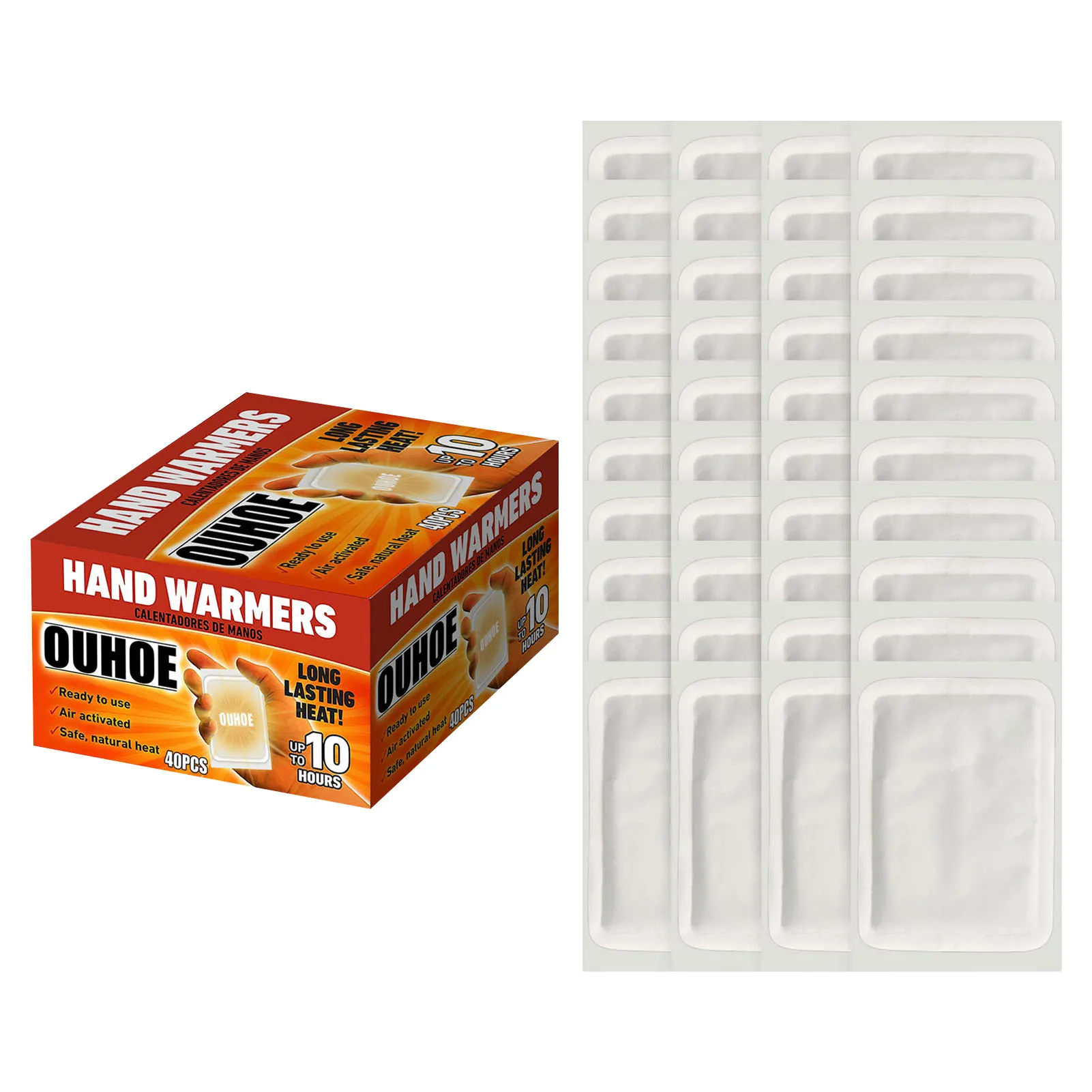Hot Hand Warmers 40PC 10 Hours Long Lasting Body Warmer Natural Odorless Safe Hot Pack Single Use Air Activated Heat Packs For H
Hot Hand Warmers 40PC 10 Hours Long Lasting Body Warmer Natural Odorless Safe Hot Pack Single Use Air Activated Heat Packs For H