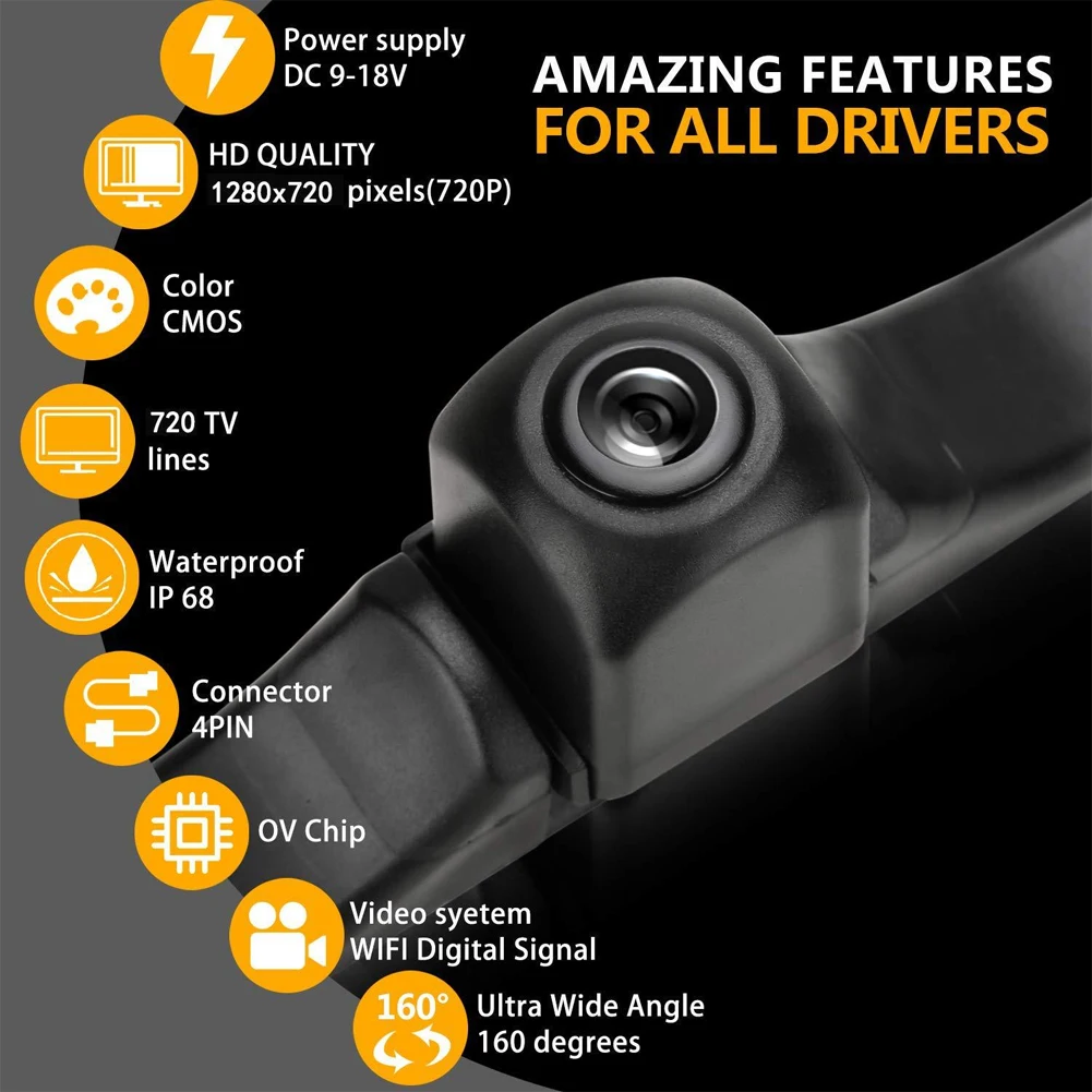 Wide Angle Backup Camera Clear Image Rear View Reversing Wifi Wireless IP67 Waterproof License Plate Vehicle Parking Anti Shake
Wide Angle Backup Camera Clear Image Rear View Reversing Wifi Wireless IP67 Waterproof License Plate Vehicle Parking Anti Shake