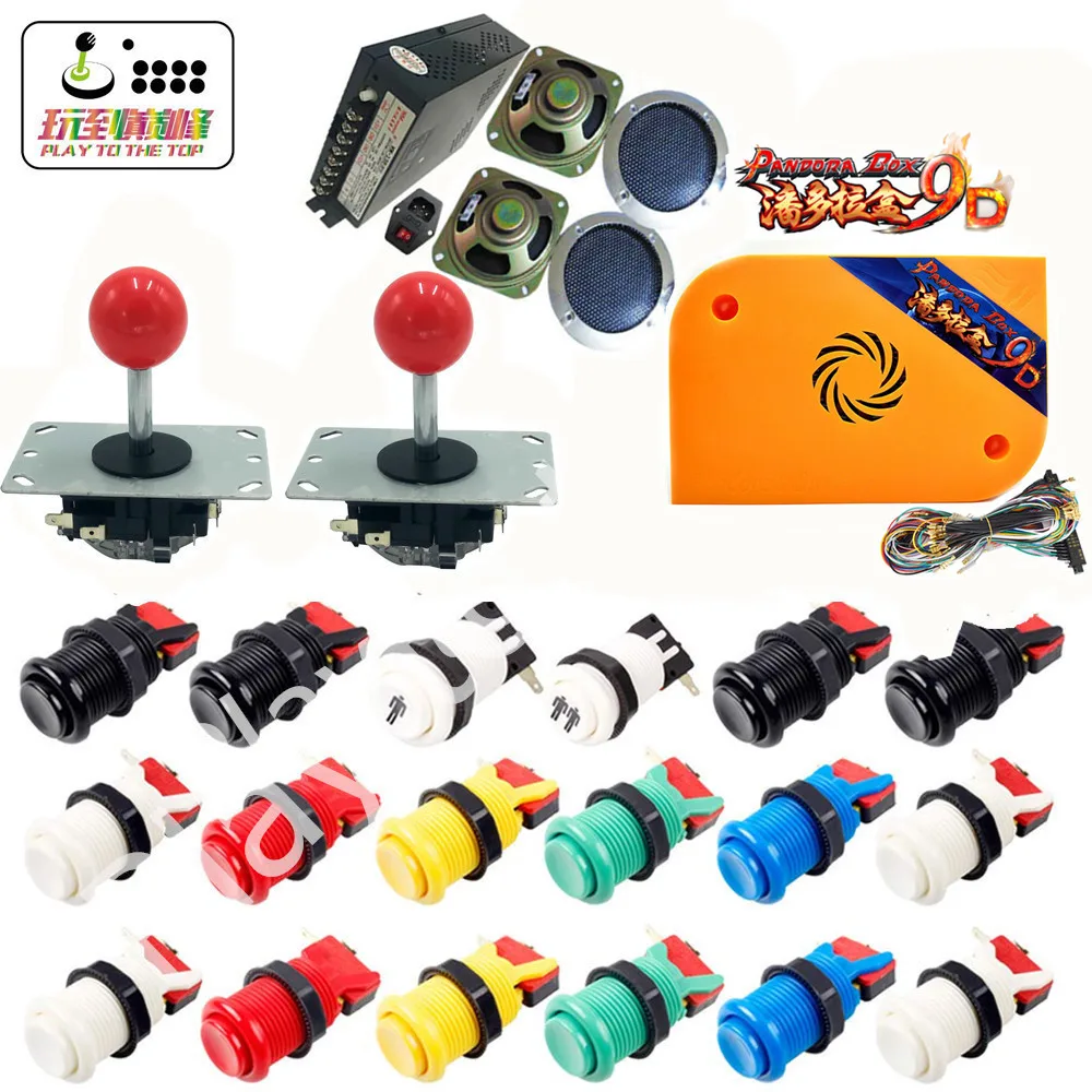 Новая аркадная игра DIY kit Pandora Box9d Jamma board 2500 в 1 с блоком питания светодиодный