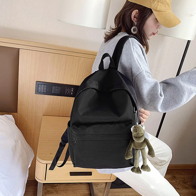 New waterproof canvas women backpack Solid Backpacks Mochila Feminina Mujer Travel bag Teenage Girls Schoolbag with doll
New waterproof canvas women backpack Solid Backpacks Mochila Feminina Mujer Travel bag Teenage Girls Schoolbag with doll