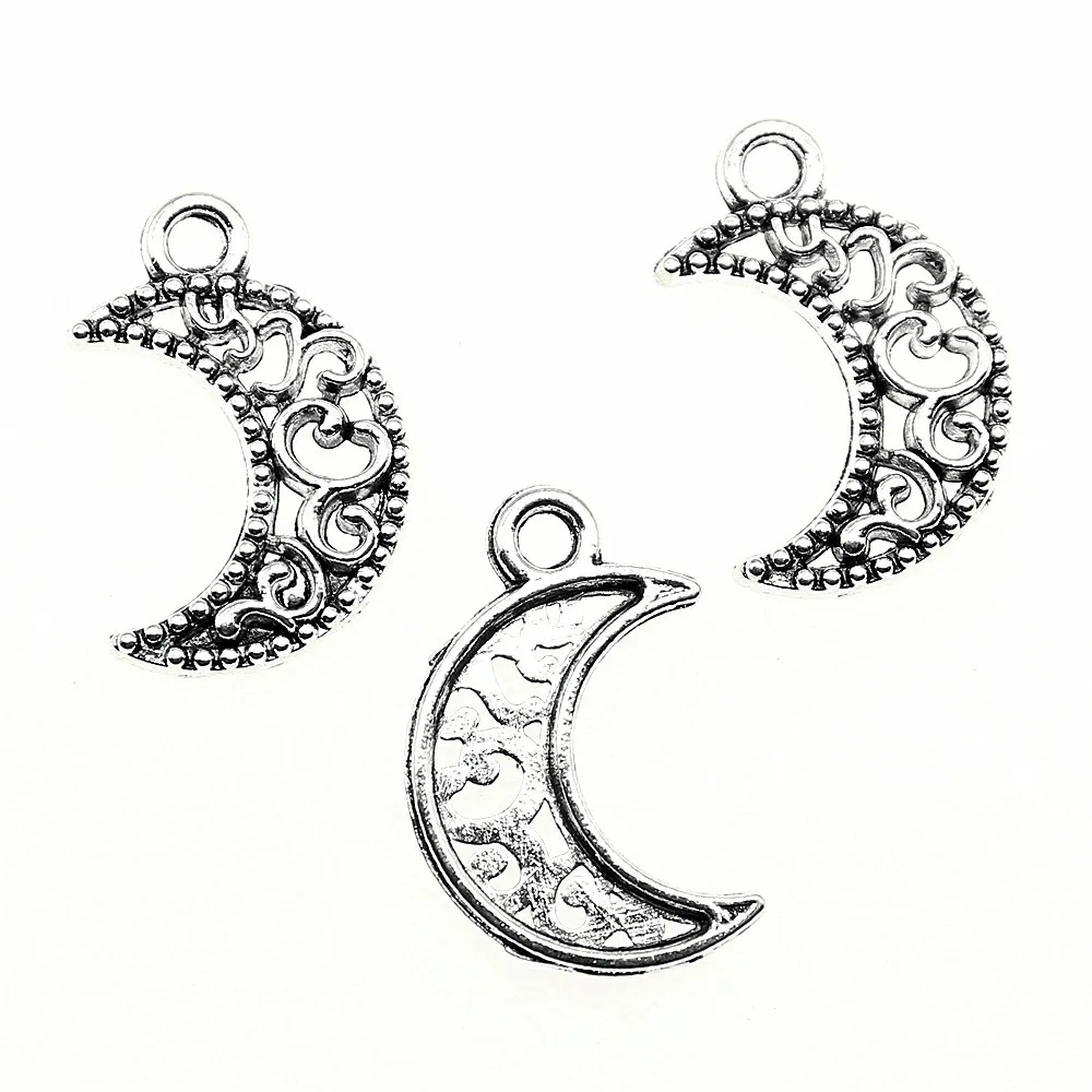 Necklace Pendants For Earrings 20pcs Carved Moon Charms 17x11mm Antique Silver Planted
Necklace Pendants For Earrings 20pcs Carved Moon Charms 17x11mm Antique Silver Planted