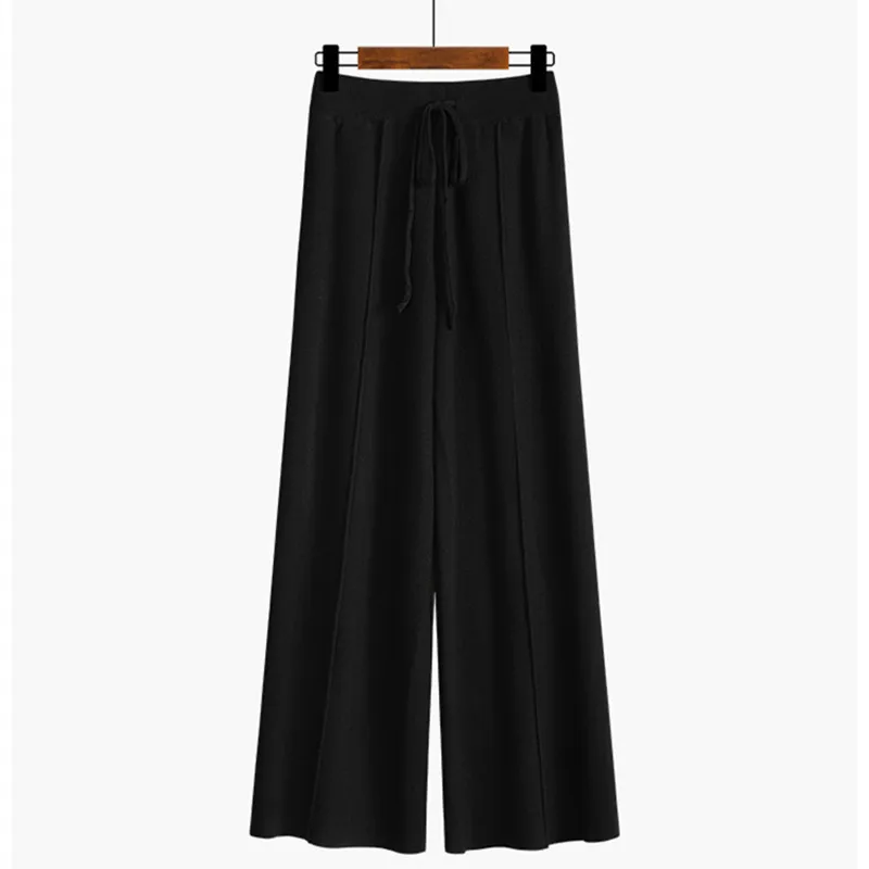 HLBCBG 2021 autumn winter new THICK casual straight pants women female drawstring loose knitted wide leg pants casual Trousers
HLBCBG 2021 autumn winter new THICK casual straight pants women female drawstring loose knitted wide leg pants casual Trousers